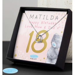 Personalised Me To You Silver Tone Necklace and Box